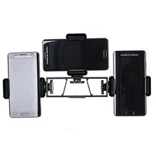 Multi-camera Stand Clip Bracket Holder with 3 x 1/4 Screws For Cell Phone Live Broadcast 2 Size Aavailable