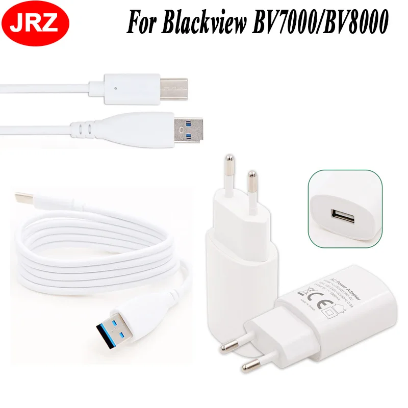 

Universal Fast Charging Adapter+Type-C Charger Cable For Blackview BV7000 Pro BV8000 Pro BV9000 Pro S8 Charger Head With Cable