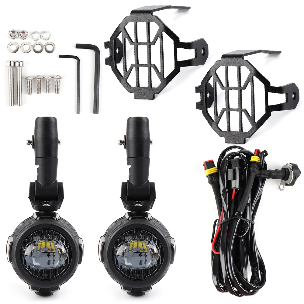  For BMW R1200GS LC Adventure F800GS F650GS Fog Light LED with Light Switch Auxiliary LED Fog Light  - 33036587772