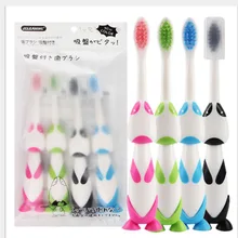 Зубная щетка 4 шт./компл. японская креативная Нескользящая ручка мягкая детская тренировочная детская оральная аксессуары для уборки