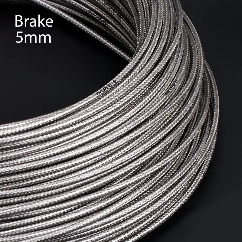 Brake Titanium 3 м 5 мм Велосипедный тормозной кабель для горного велосипеда, сменный корпус переключателя, велосипедные кабели, ткацкая линия, Трубная трубка, сменный провод - Цвет: Brake Titanium