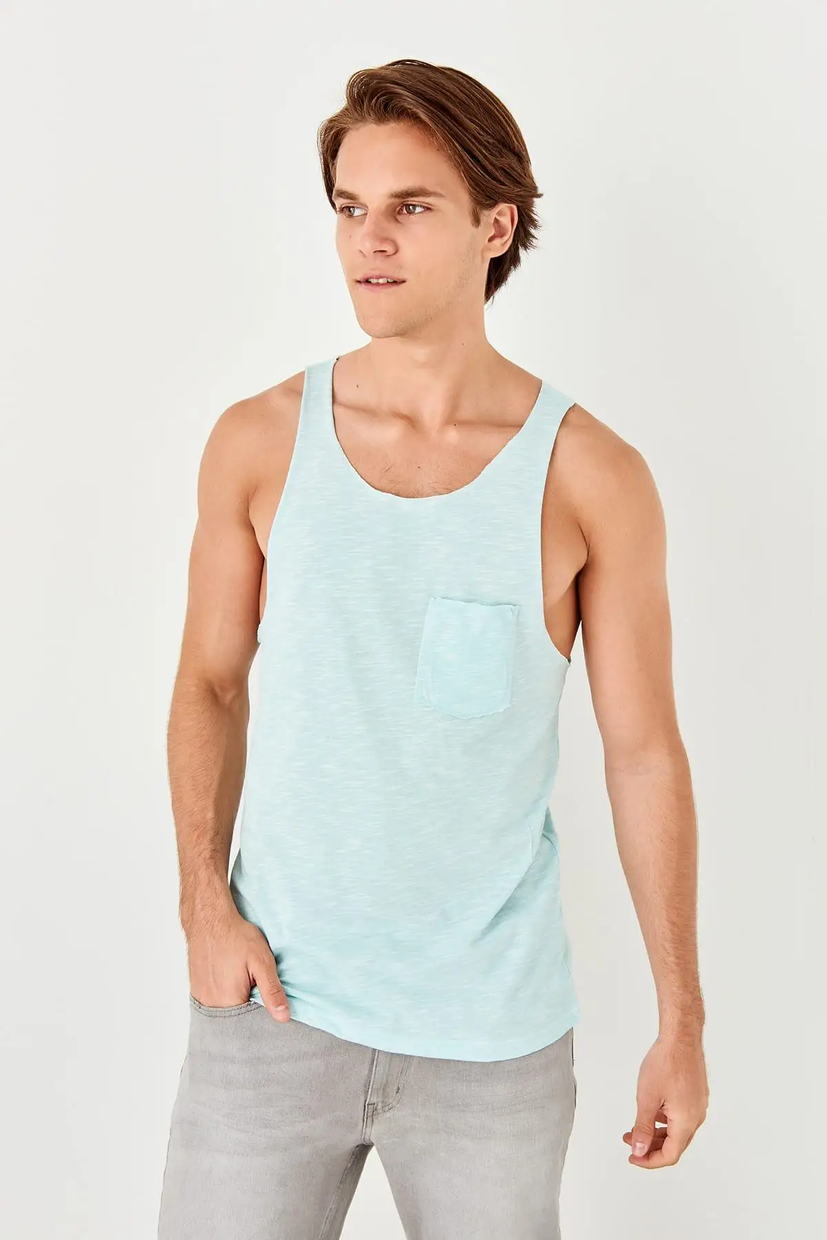 

Trendyol New Blue Men 'S Pocket Detail Athlete TMNSS19SE0125