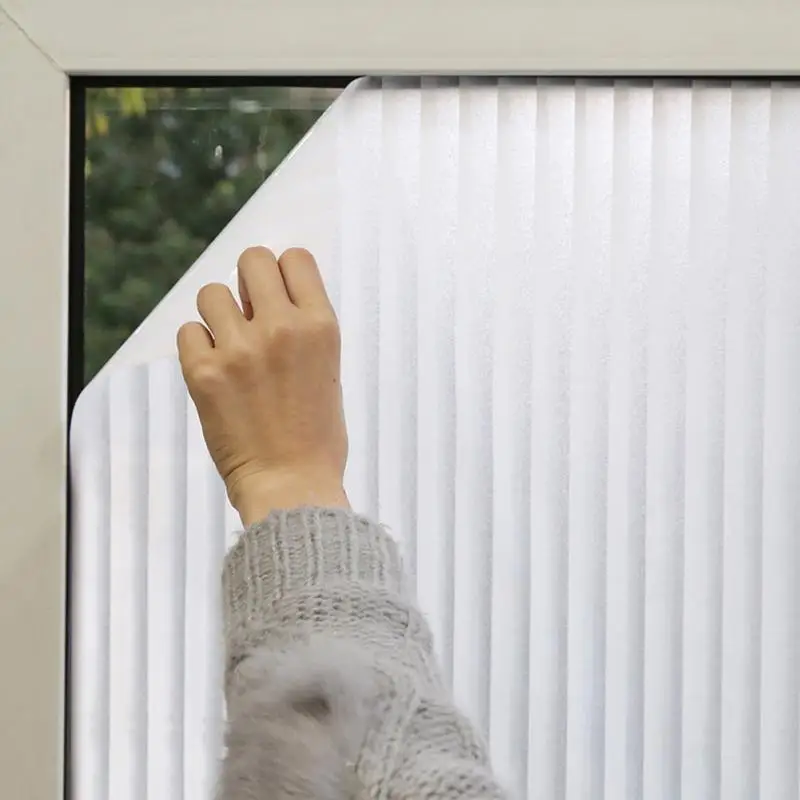 

New PVC Imitate Window-shades Static Window Glass Film Bath Door Sticker Privacy Home Decor Office Door Glass Film 45*200CM
