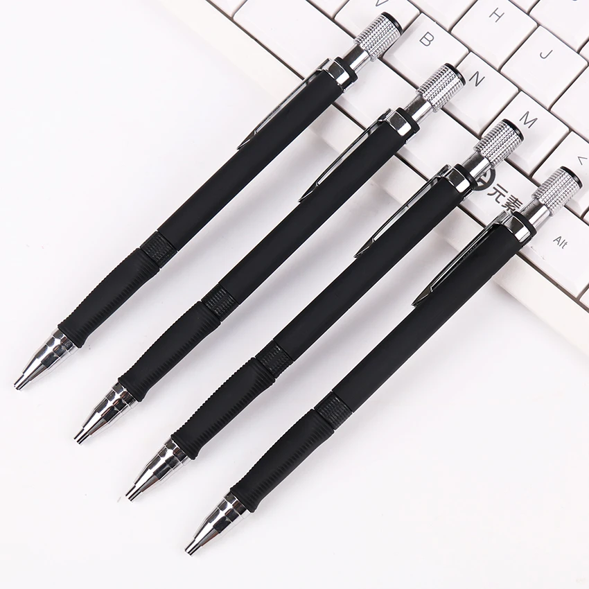 2,0 мм механический карандаш черный свинцовый держатель механический чертёжный карандаш для школы и офиса канцелярские принадлежности