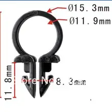 100 шт. Фигурные клипсы для оплетка проводов Крепеж пластиковый зажим для автомобилей авто зажимы и крепежи
