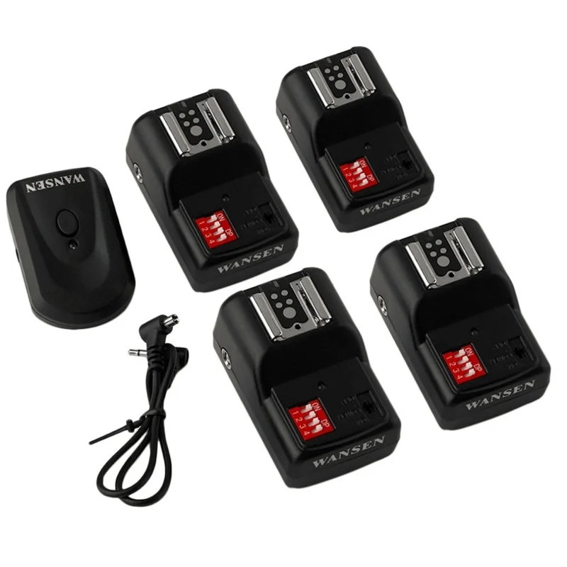 

16 Channels Universal Flash Trigger Wireless RadioPT-16GY Transmitter With 4 Receivers For Nikon Canon Pentax Olympus