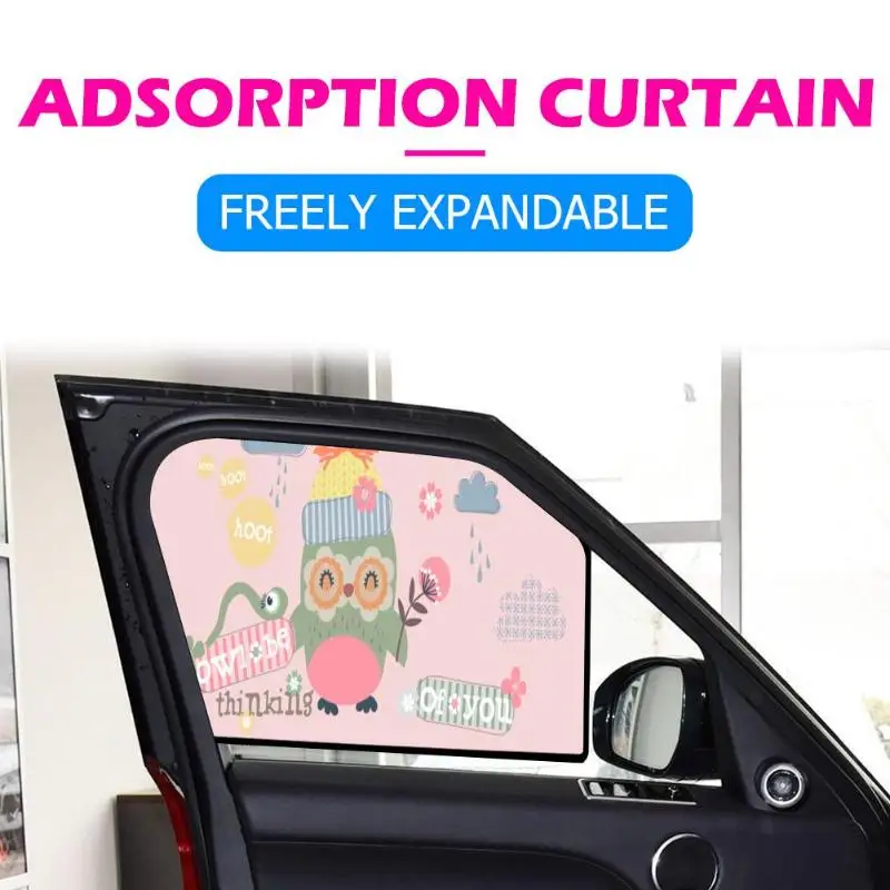 Магнитный автомобильный солнцезащитный козырек с мультяшным милым птичьим боковым окном, защита от ультрафиолетового излучения, аксессуары для салона автомобиля, защита от солнца с солнцезащитным козырьком