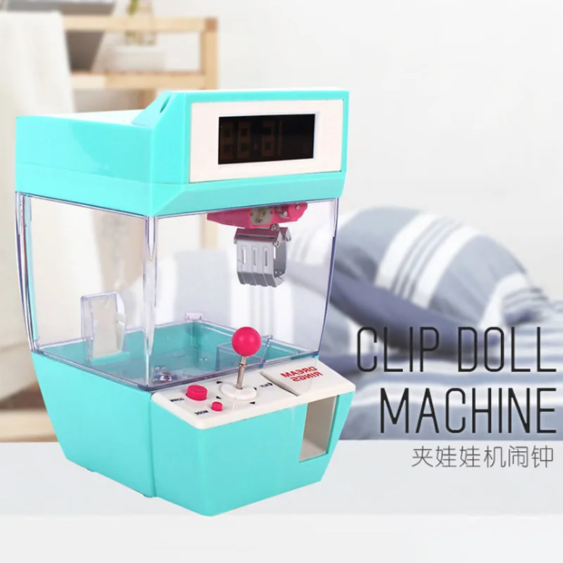

Creative interesting multi-functional mini-grabber alarm clock coin clip doll fun game machine novel and exotic toys