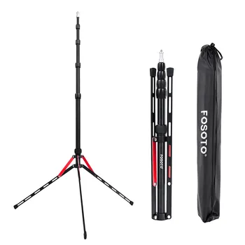 Fosoto FT-190B Red Led Light Tripod Stand Bag 2.22m Softbox For Photo Studio Photographic Lighting Flash Umbrellas Reflector