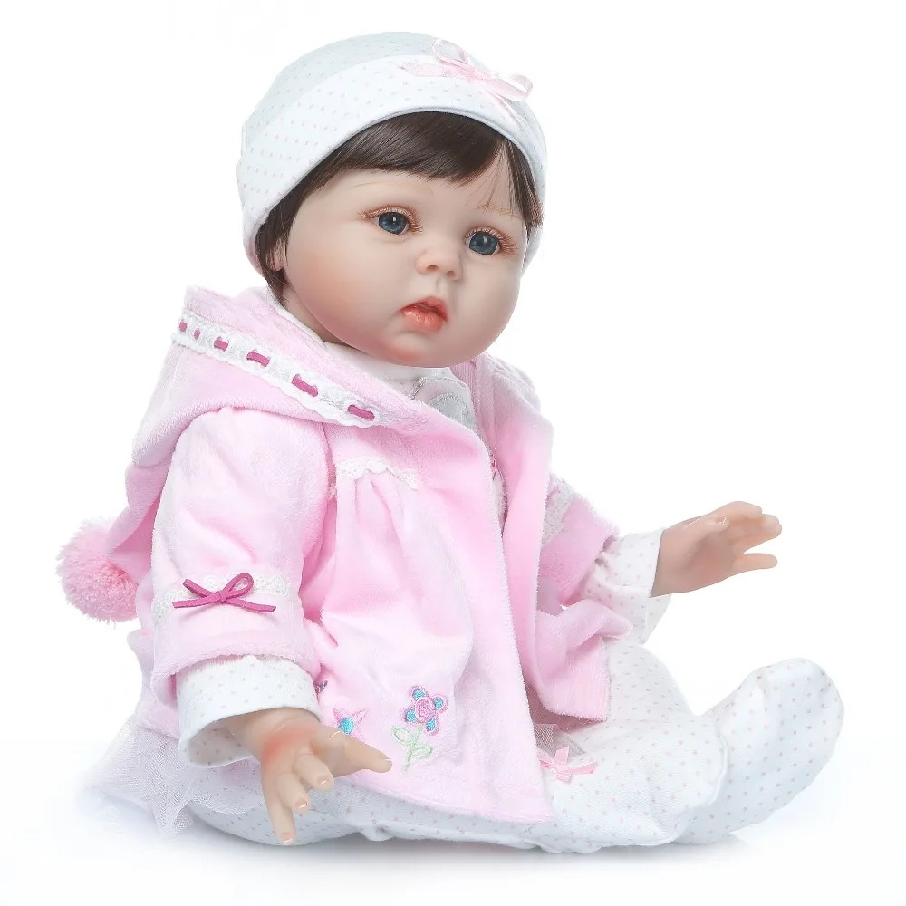 Reborn baby doll Игрушки для девочек 22 дюймов 55 см мягкие силиконовые куклы reborn bebe подарок младенец получивший новую жизнь bonecas