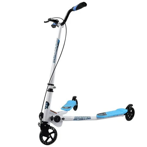 Blue Sp07 New Kids 3 Wheel Tri Motion Speeder Winged Kick Scooter Drifter Age 5 