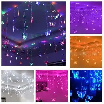 

Multi-color LED STRING Strip Festival Holiday CHRISTMAS WEDDING Decoration LIGHTS Butterfly 3.5m 100SMD 110V/220V EU/US/UK/AU