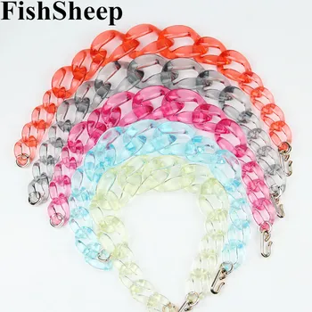 

2017 New Transparent Color Acrylic Chain Choker Necklace Plastic Chunky Chain Collar Pendants & Necklaces Fashion Women Jewelry