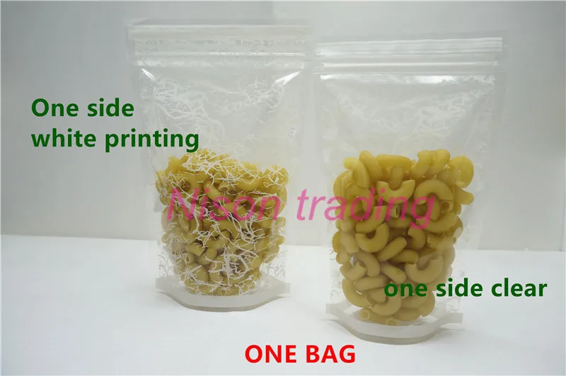 

100pcs/Lot,16x24cm Reclosable Stand up transparent ziplock bag with printing - lucency plastic pouch zipper lock candy sachet