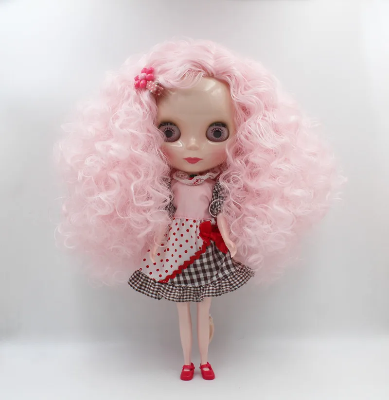 

Free Shipping big discount RBL-729 DIY Nude Blyth doll birthday gift for girl 4colour big eye doll with beautiful Hair cute toy