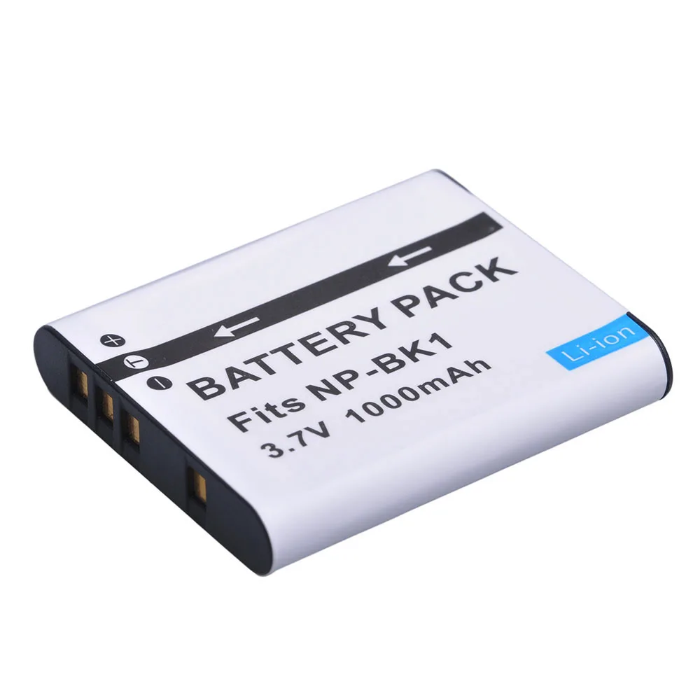Rechargeable Battery DuraPro NP-BK1 NP BK1 Bateria 1000mAh Battery + LCD USB Charger For Sony S750 S780 S950 S980 W190 W370 W180 DSC-S950 MHS-PM1