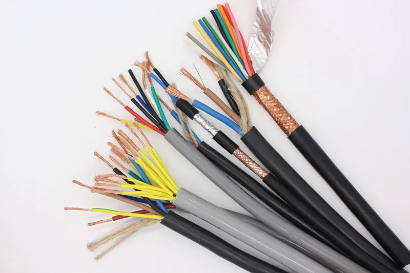 Защитная линия RVVP2 3 4 5 ядер 24AWG/22AWG/20AWG сигнальный медный сердечник контрольный
