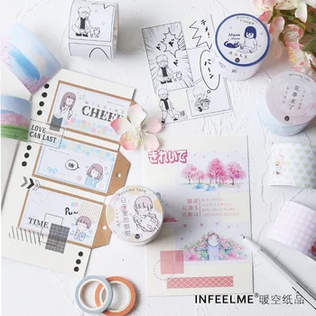

1 pcs/lot DIY Japanese Paper Decorative Adhesive Tape Washi Tape/Masking Tape Stickers