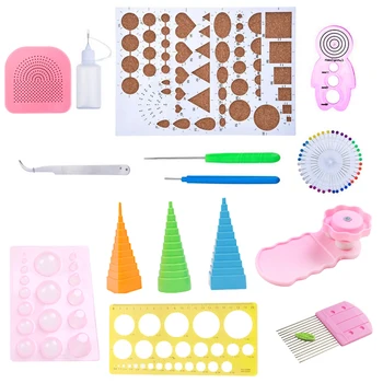 

Paper Quilling Tools Crimping Crimper DIY Tool Wheel for Handmake Card Paper Crafts Flower Artwork Tool 19pcs