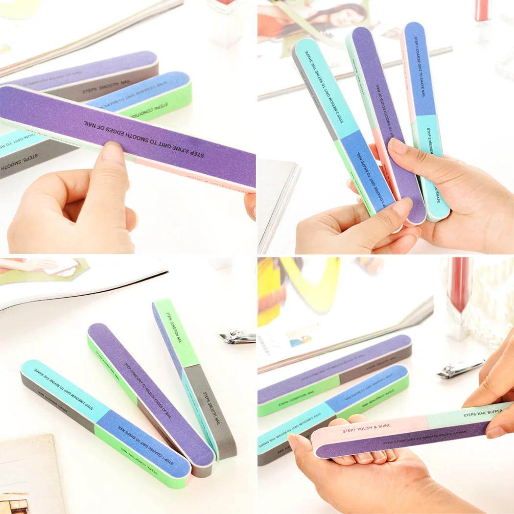 Ногтей буфера Маникюр Nail remover Творческий печать файлов шлифовальные песок