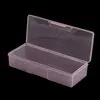 Nail Art Rectangle Plastic Transparent Storage Box Nail Rhinestone Brush Pen Buffer Grinding Files Container Case 193x77x39mm ► Photo 3/3