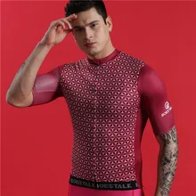 BOESTALK glamour men bike jersey summer short sleeve sexy cycling jersey go pro team Professional competition maillot ciclismo