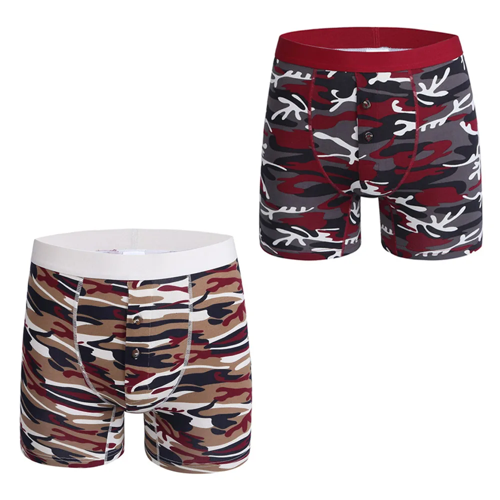 NXY Mens Camouflage Plus Size Seamless Underwear Stretch Underpant Soft