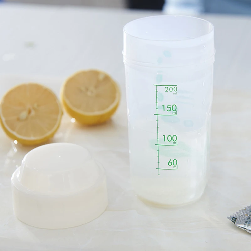 250 ml البروتين شاكر زجاجات مياه المحمولة الحركة البلاستيك المياه زجاجة للرياضة التخييم المشي B