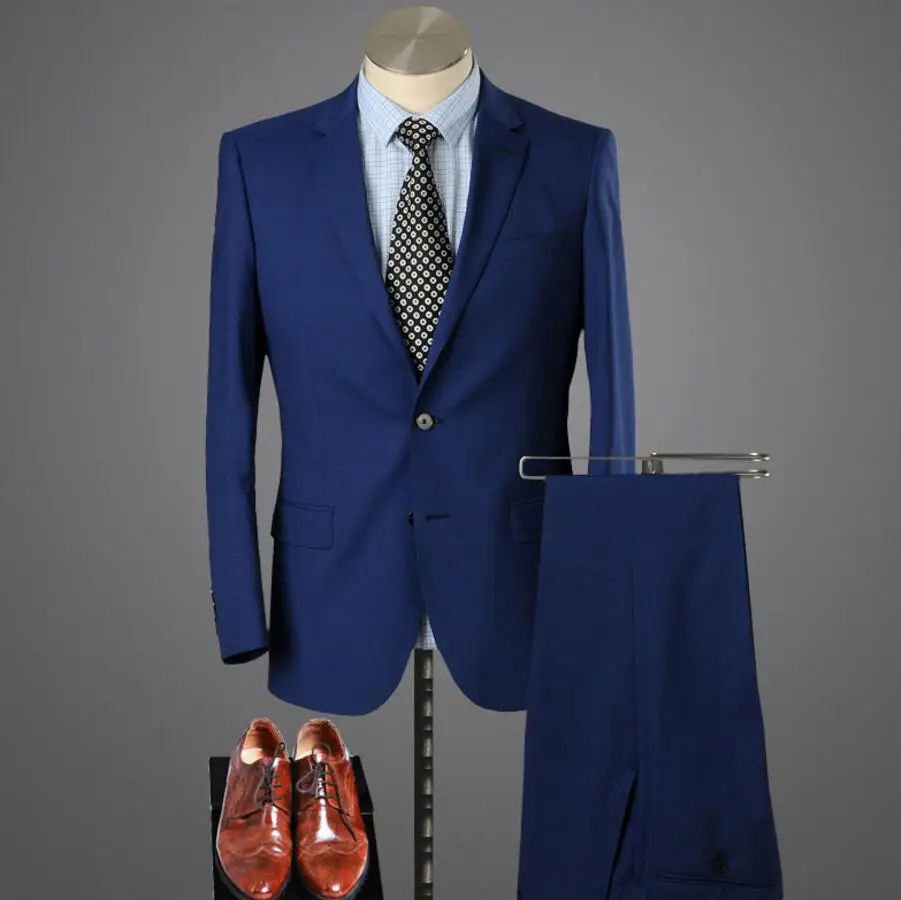 Buy Custom Made Dark Blue Men Suit, Tailor Made Suit