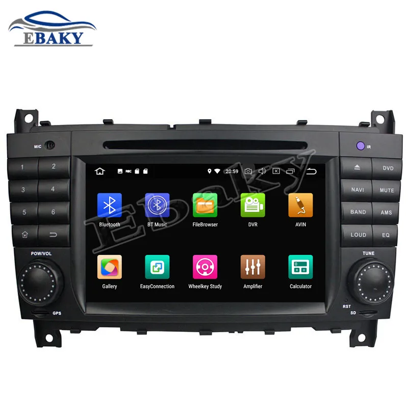 Flash Deal 2din 7inch 4GB RAM 32/64GB ROM Octa Core Android 9.0 Car DVD Radio for Benz C-Class W203(2004-2007/CLC G Class W467(2008-2011) 1