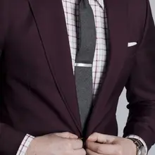 Новейшие бордовые смокинги для жениха, итальянский стиль, мужской костюм из 2 предметов, свадебные костюмы для выпускного вечера, мужские шафер жених, одежда terno