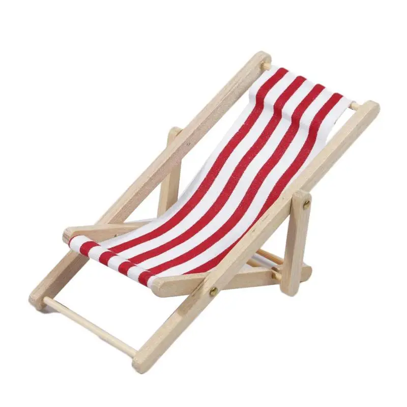 1/12 Wooden Striped Lounge Chair for Dollhouse Miniature Furniture Folding Stripe Deck Beach Chair Kids Girls Toy Christmas Gift 1/12 Wooden Striped Lounge Chair for Dollhouse Miniature Furniture Folding Stripe Deck Beach Chair Kids Girls Toy Christmas Gift