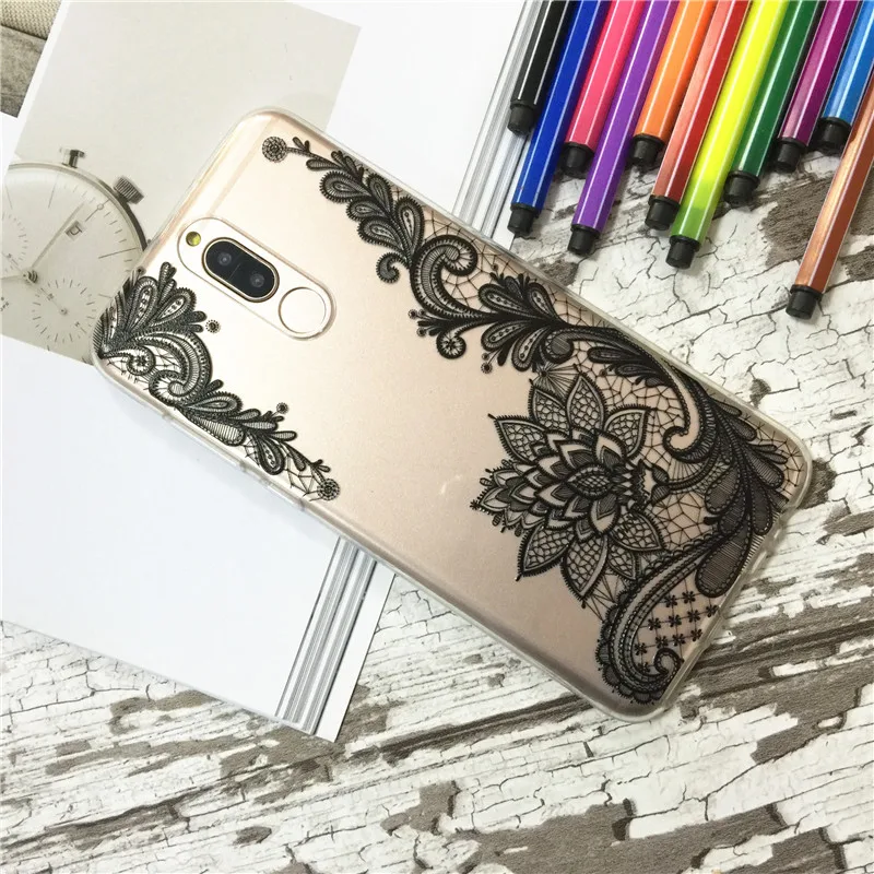 Huawei nova 2i Case Silicon mandala totem Painting Soft TPU Back Cover for Phone fitted shell |