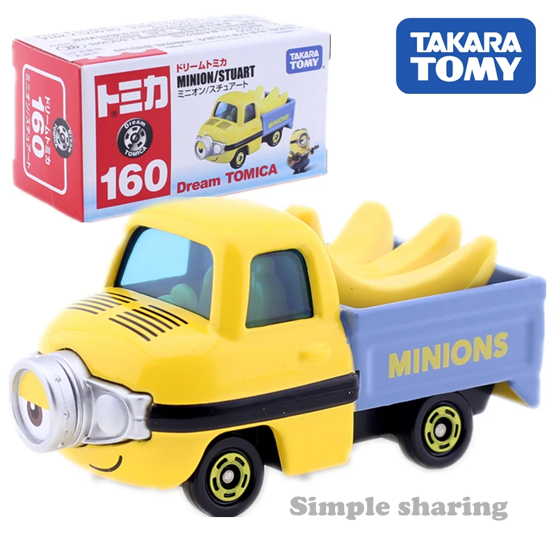Takara Tomy мечта Tomica № 160 Миньоны модель комплект Стюарт типа &quotбанан&quot аниме