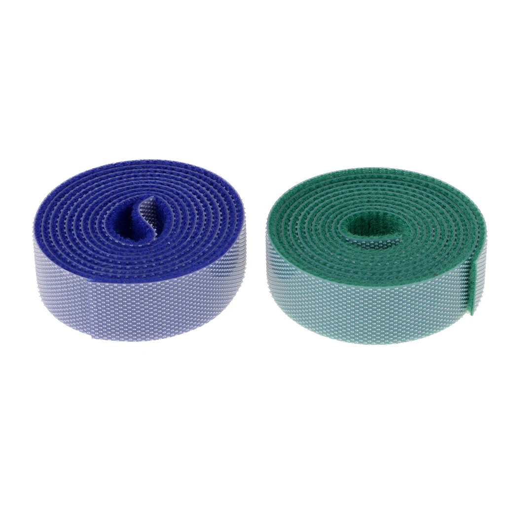 2 Roll Nylon Reusable Cable Straps Cable Ties Hook and Loop Wire Organizers 15mm