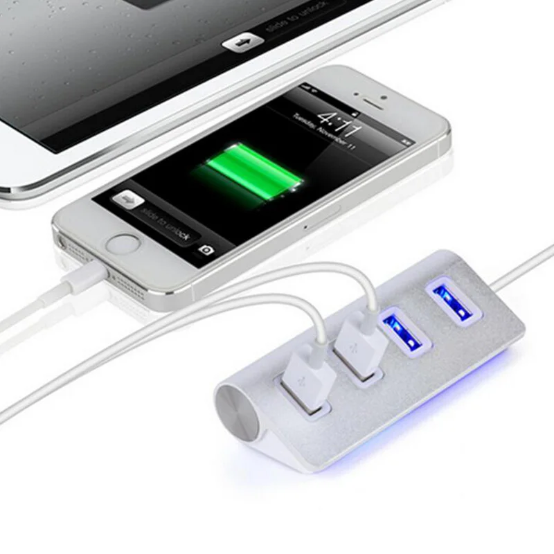 عالية السرعة 4 منافذ USB 3.0 المحور المحمولة الألومنيوم محور USB الخائن جديد ل أبل ماك بوك اير الكمبيوتر المحمول (لا امدادات الطاقة الخارجية) عالية السرعة 4 منافذ USB 3.0 المحور المحمولة الألومنيوم محور USB الخائن جديد ل أبل ماك بوك اير الكمبيوتر المحمول (لا امدادات الطاقة الخارجية)