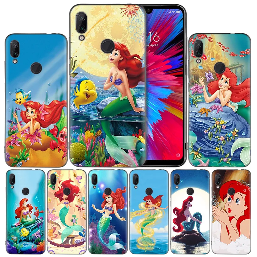 

the Little Mermaid Silicone Case Cover for Xiaomi Mi 9 8 Play A1 A2 Redmi Note 7 6 6A 5 Plus S2 GO Lite Pro Pocophone F1