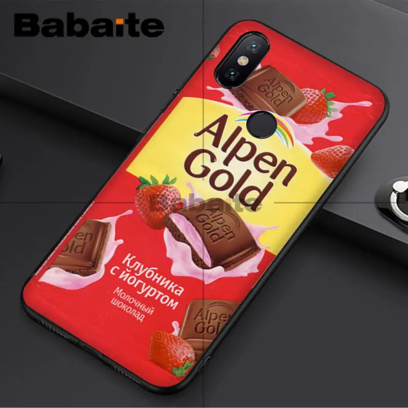 Babaite alenka bar wonka шоколадный черный мягкий чехол для телефона для redmi 5plus 5A 6pro 4X note5A note4x note6pro 6A чехол