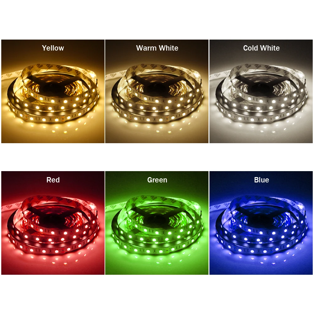 [DBF] DC12V 5 м/Светодиодная лента 5050 RGB, RGBW, RGBWW 60 Светодиодный s/M гибкий светильник 5050 Светодиодная лента холодный белый/теплый белый/красный/синий/зеленый