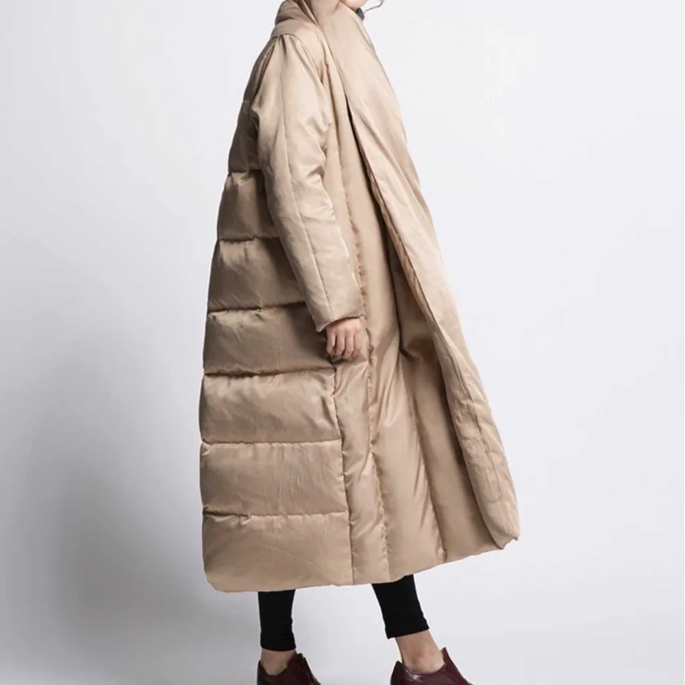 2020New Модный черный длинный пуховик женский тонкий с капюшоном|jacket down|jacket down womenjacket