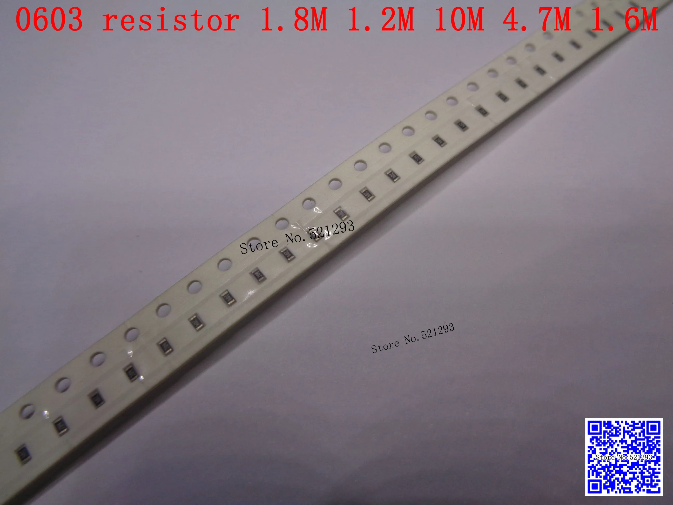 0603 F SMD резистора 1/10 Вт 1,8 м 1,2 м 10 м 4,7 м 1,6 м Ом 1% 1608 чип резистор 500 шт./лот