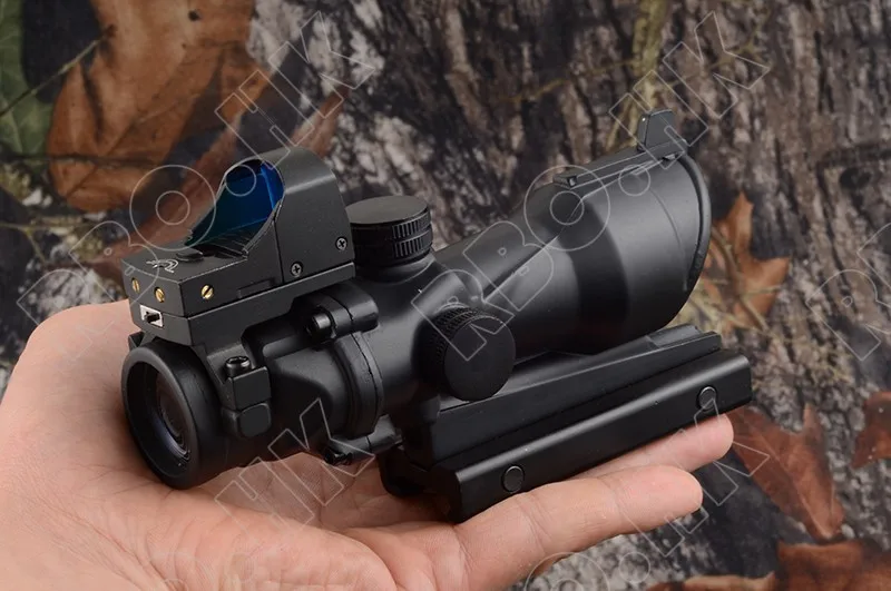 Тактический Trijicon acog Стиль 4x32 прицел и 1x docter Красный точка зрения Охота Стрельба M2833 M7830