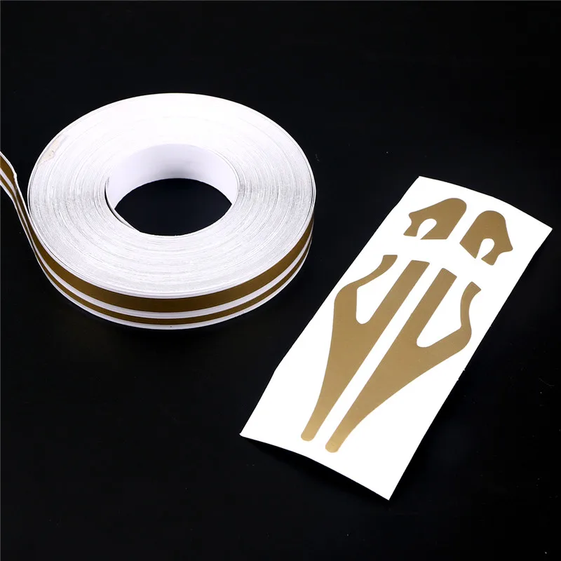 YELLOW 12mm 1//2/" PIN STRIPE PinStriping Double Line Car TAPE Decal Vinyl Sticker