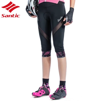 

Santic Bike Shorts Women Downhill Shorts With Italy Sponge Pad Breathable Cycling Shorts For Mountain Bike Bicycle Cycle