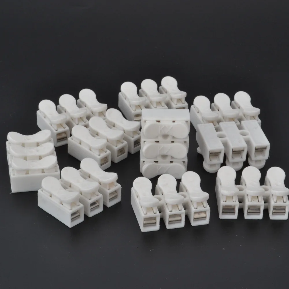 10pcs 3 pin push quick connect Terminal Wiring connectorsin Connectors