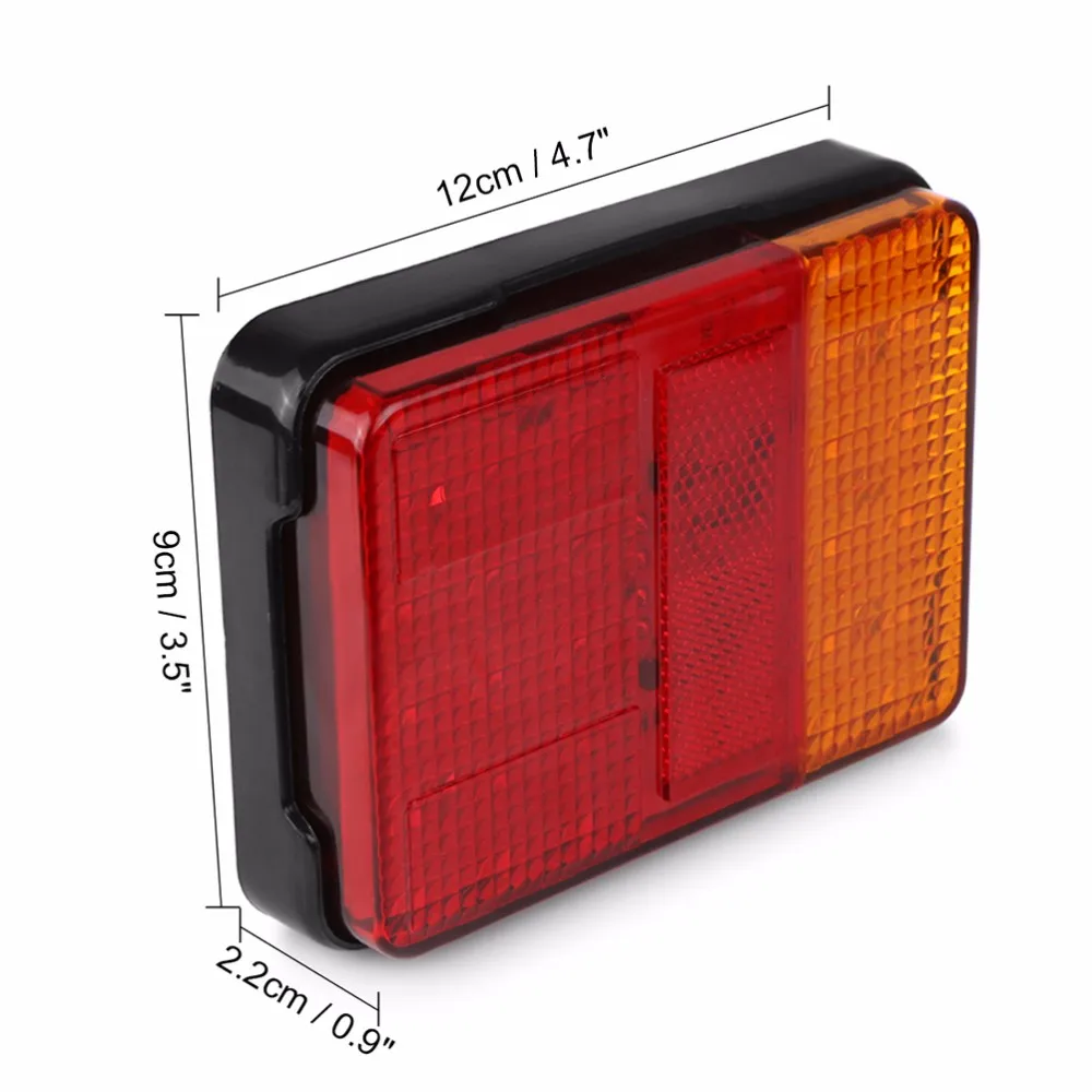 30 светодиодный задний светильник s красный желтый задний светильник DC 12 В для прицепа грузовика лодки UTE автомобильный Предупреждение ющий светильник