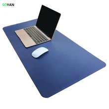 Mouse Pad Waterproof Extended Microfiber leather / Mat, Large Office Writing Gaming Desk Computer leather Mat Mouse pad 80*40cm