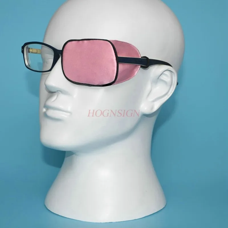 

Children adult amblyopia strabismus correction cover training single eye mask silk glasses cover one eye mask eye