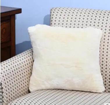 

Fashion short plush pillowcase Solid color striped pillowcase Car pillowcase Sofa hug pillowcase