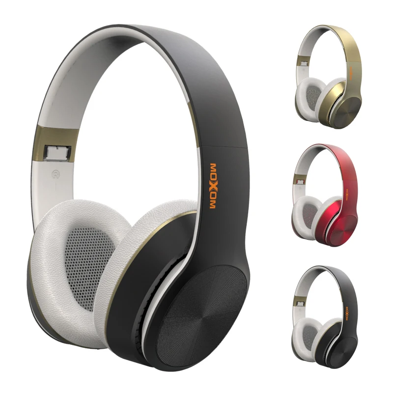 MOXOM Bluetooth наушники с микрофоном беспроводная гарнитура Fodable для iPhone samsung